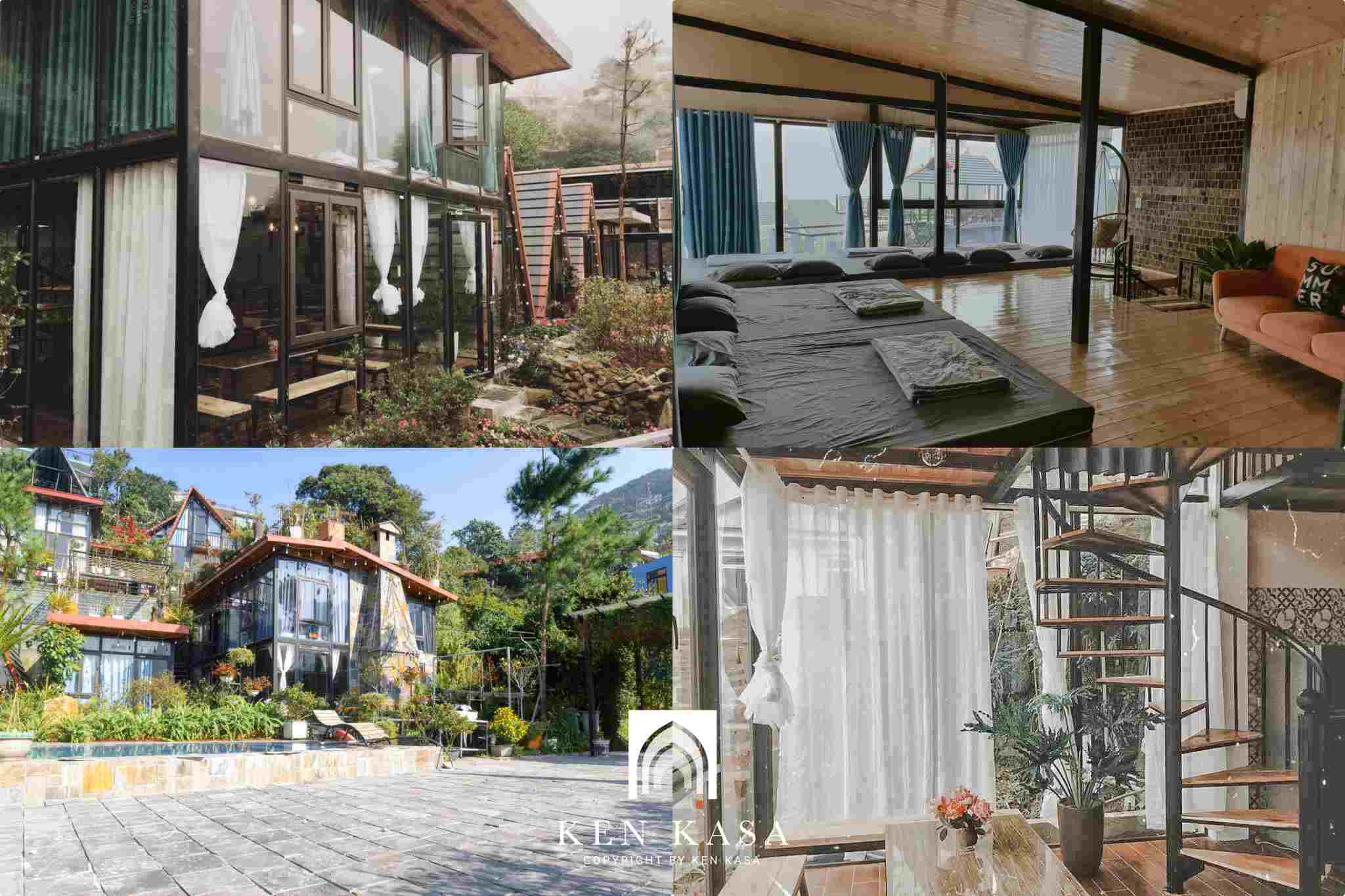 Mẫu nhà homestay trên đồi bách xanh house 